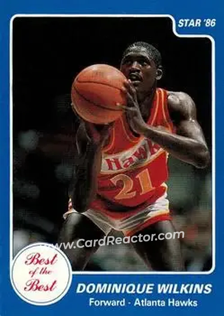 1986 Star Best of the Best #14 - Dominique Wilkins - Atlanta Hawks - Front