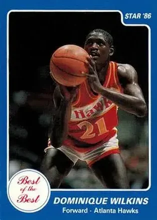 1986 Star Best of the Best #14 - Dominique Wilkins - Atlanta Hawks