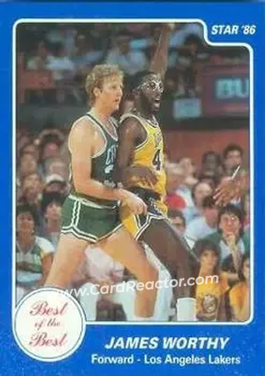 1986 Star Best of the Best #15 - James Worthy - Los Angeles Lakers - Front