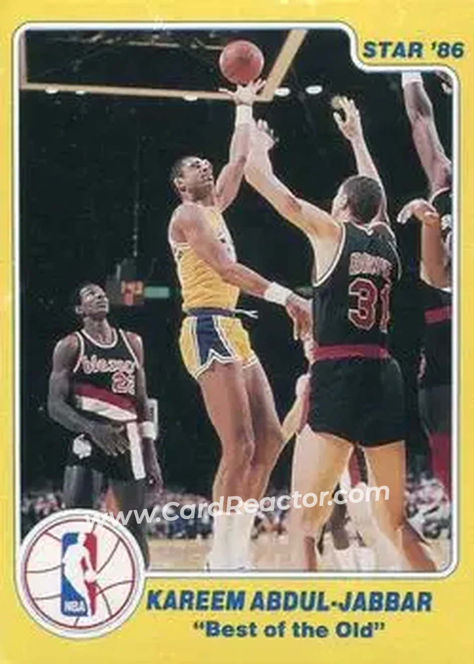 1986 Star Best of the New/Old #NNO - Kareem Abdul-Jabbar - Los Angeles Lakers - Front