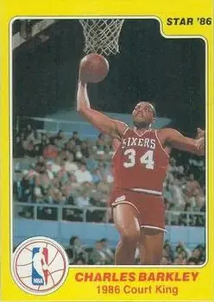 1986 Star Court Kings #3 - Charles Barkley - Philadelphia 76ers
