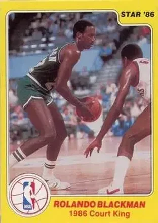 1986 Star Court Kings #5 - Rolando Blackman - Dallas Mavericks