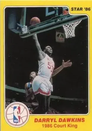 1986 Star Court Kings #10 - Darryl Dawkins - New Jersey Nets