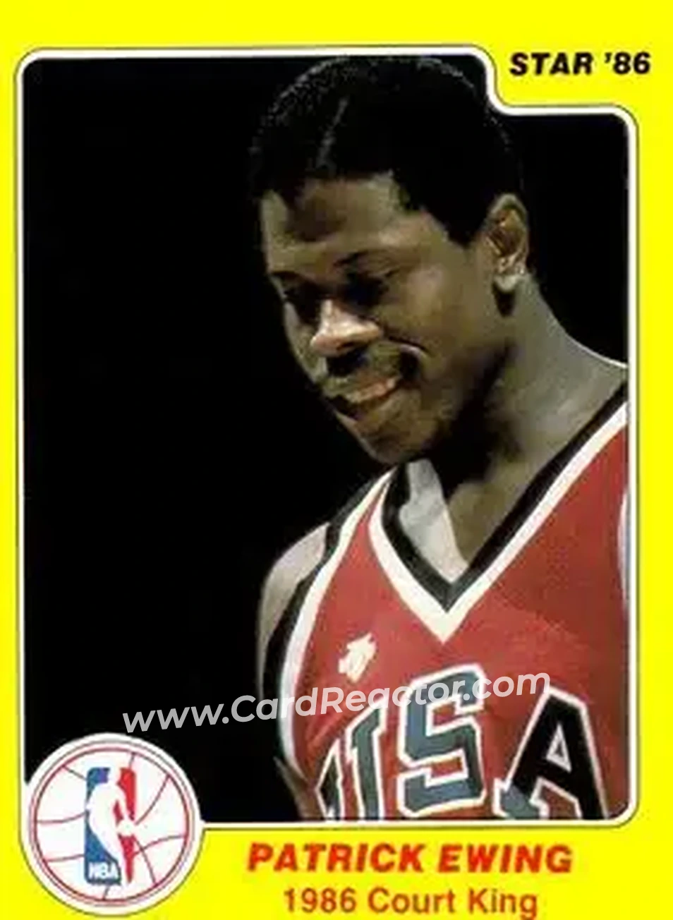 1986 Star Court Kings #14 - Patrick Ewing - USA - Front