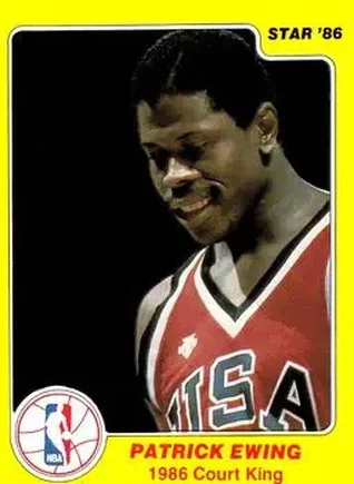 1986 Star Court Kings #14 - Patrick Ewing - USA