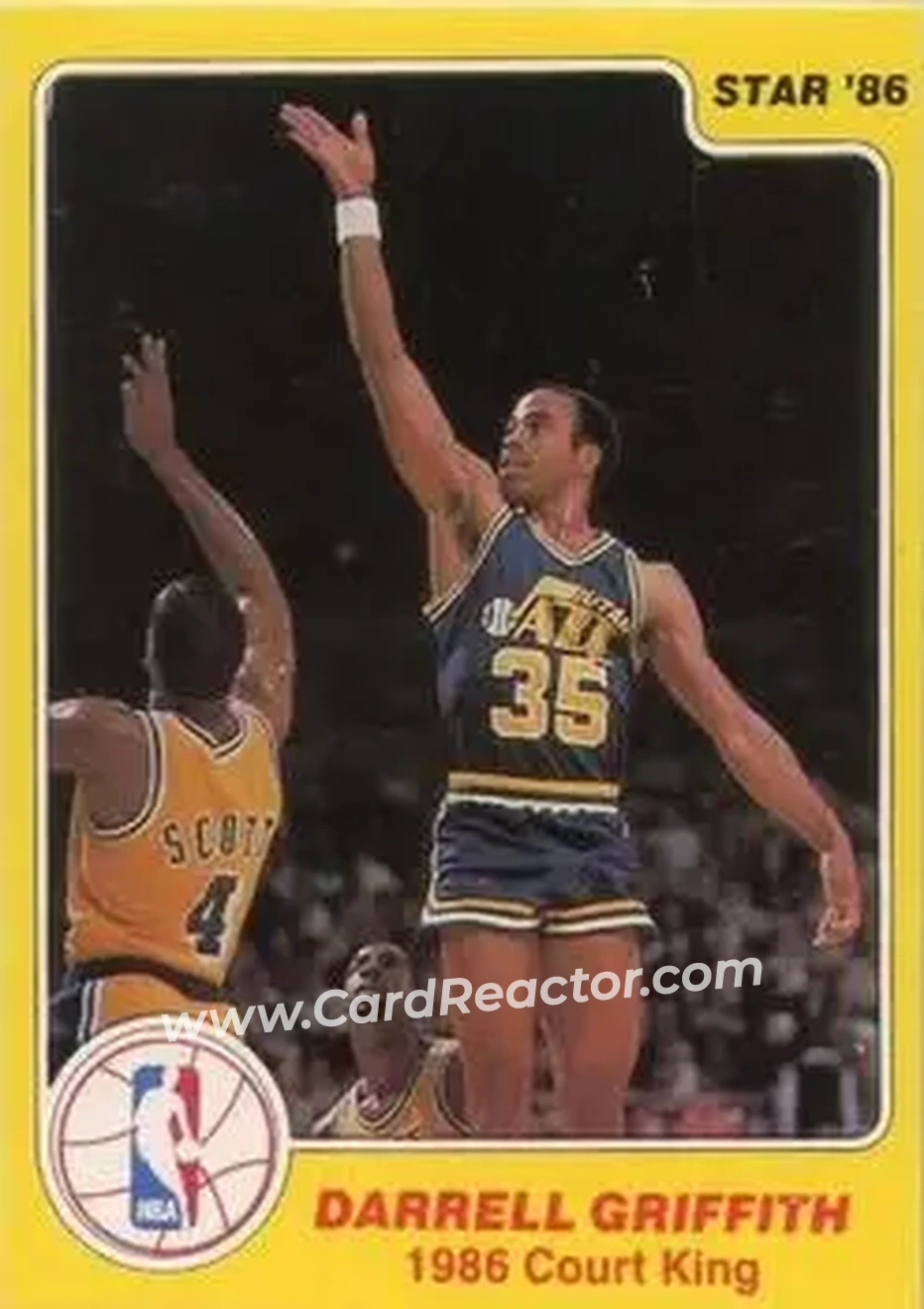 1986 Star Court Kings #16 - Darrell Griffith - Utah Jazz - Front