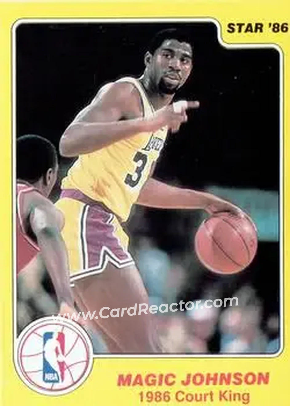 1986 Star Court Kings #17 - Magic Johnson - Los Angeles Lakers - Front