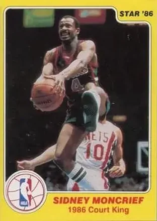 1986 Star Court Kings #23 - Sidney Moncrief - Milwaukee Bucks