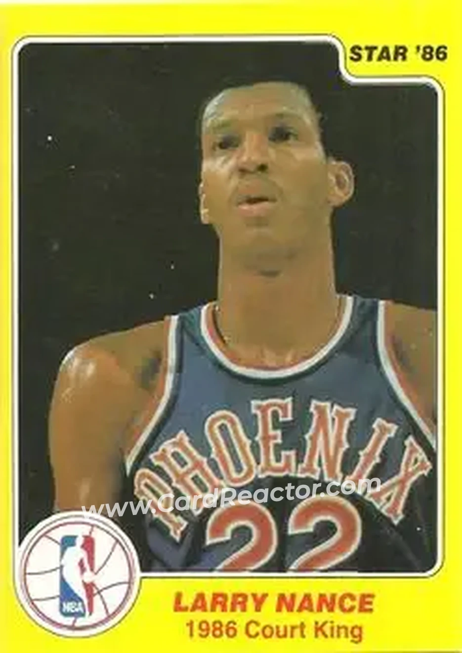 1986 Star Court Kings #24 - Larry Nance - Cleveland Cavaliers - Front 1986 Star Court Kings #24 - Larry Nance - Cleveland Cavaliers - Front