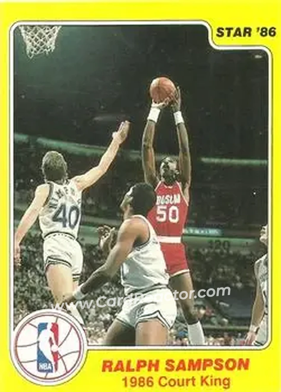 1986 Star Court Kings #27 - Ralph Sampson - Houston Rockets - Front