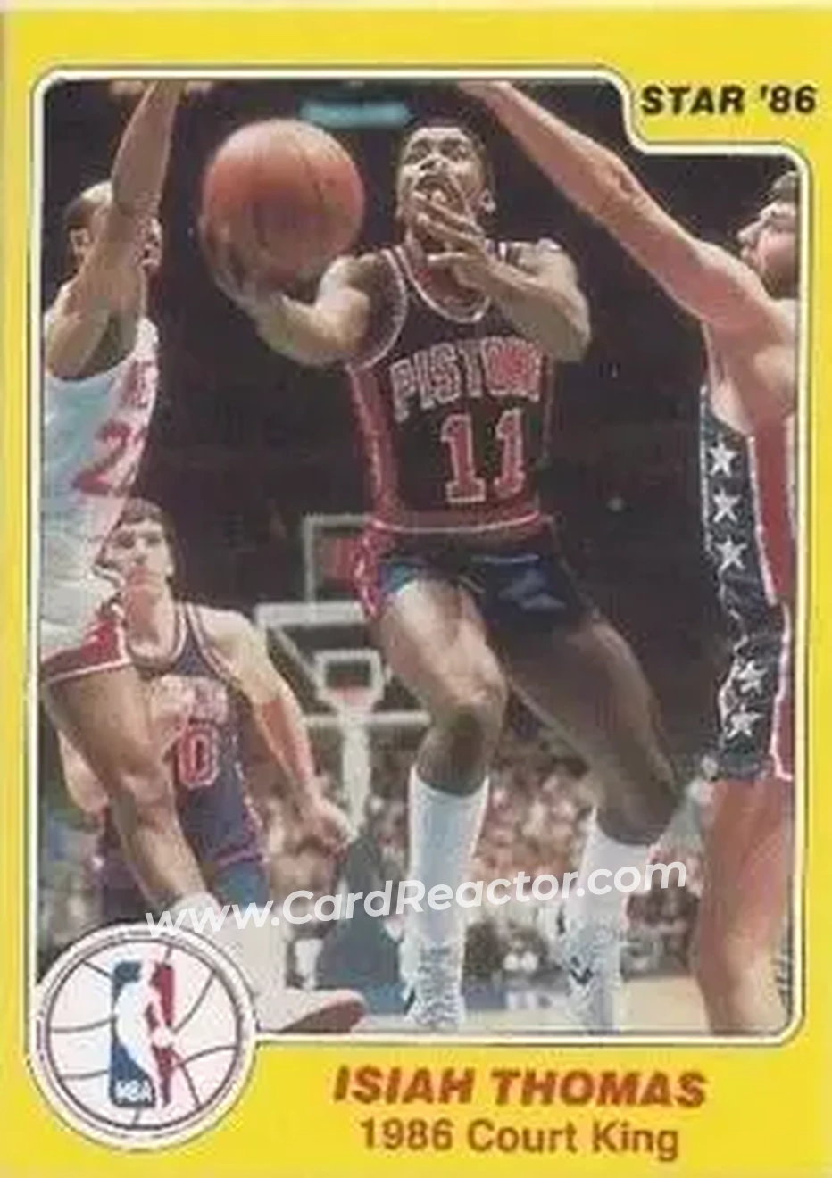 1986 Star Court Kings #28 - Isiah Thomas - Detroit Pistons - Front