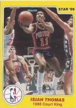 1986 Star Court Kings #28 - Isiah Thomas - Detroit Pistons