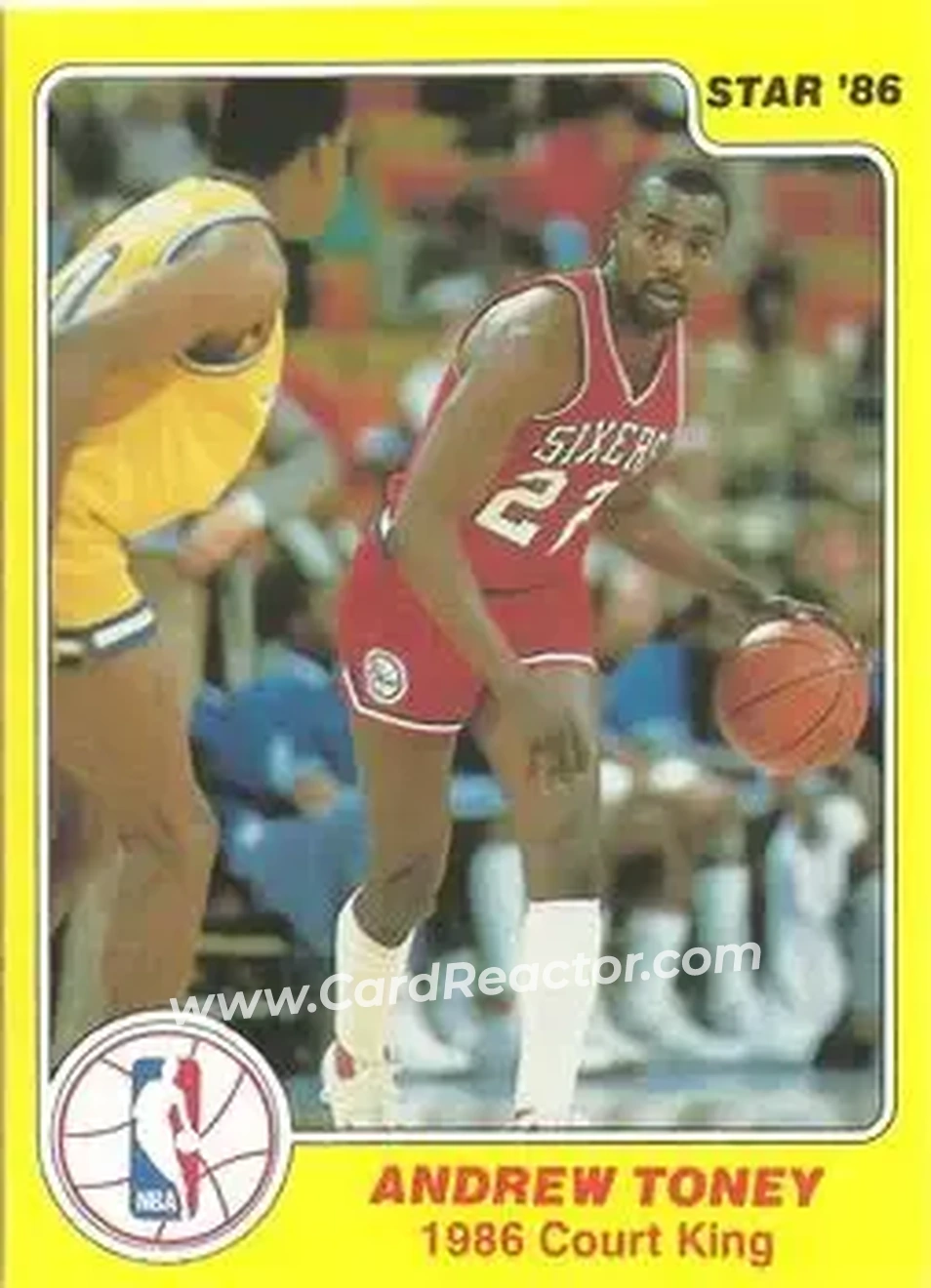 1986 Star Court Kings #29 - Andrew Toney - Philadelphia 76ers - Front