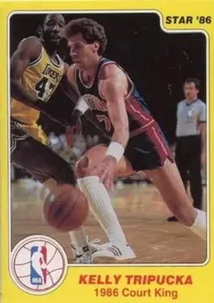 1986 Star Court Kings #30 - Kelly Tripucka - Detroit Pistons