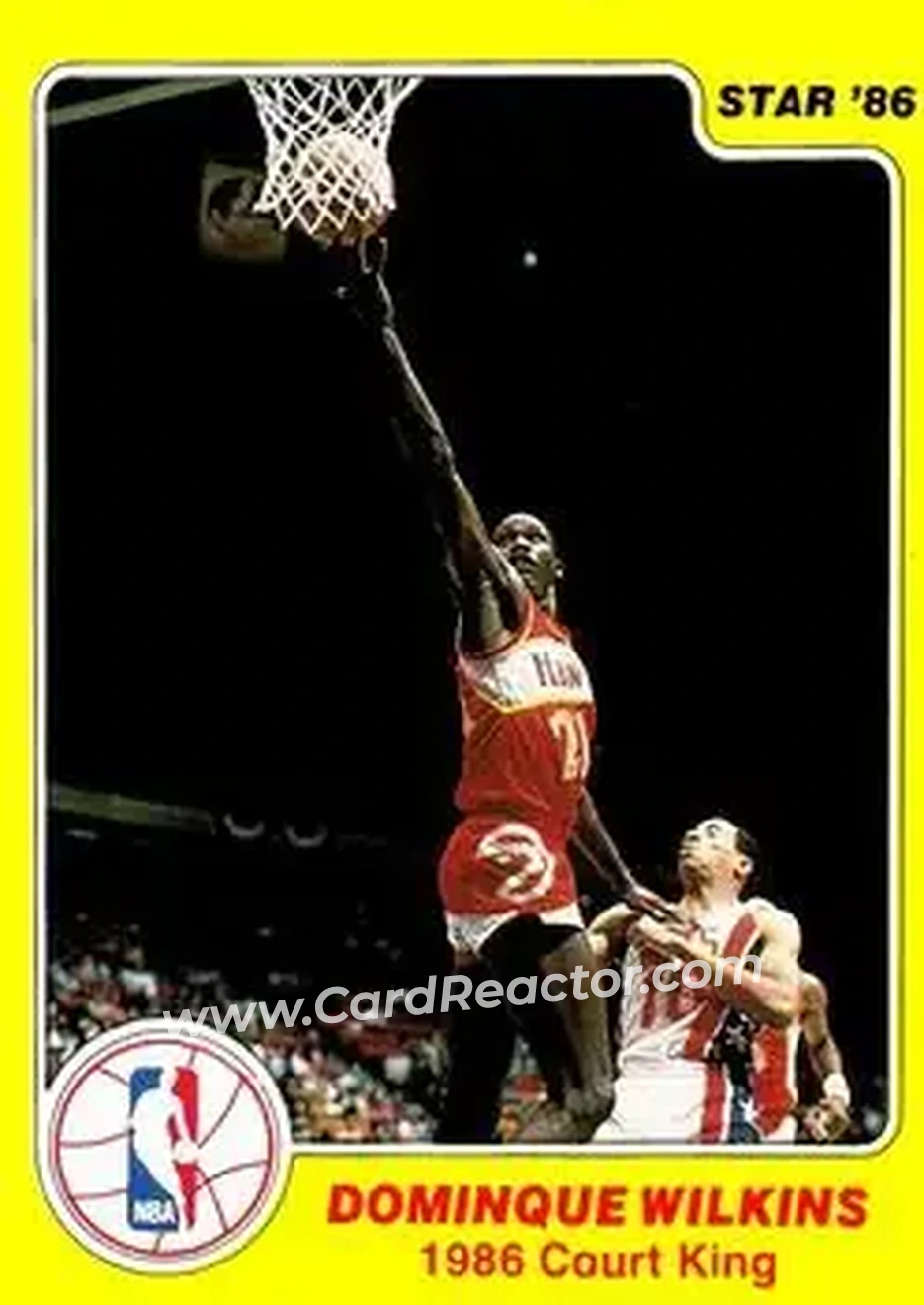 1986 Star Court Kings #32 - Dominique Wilkins - Atlanta Hawks - Front