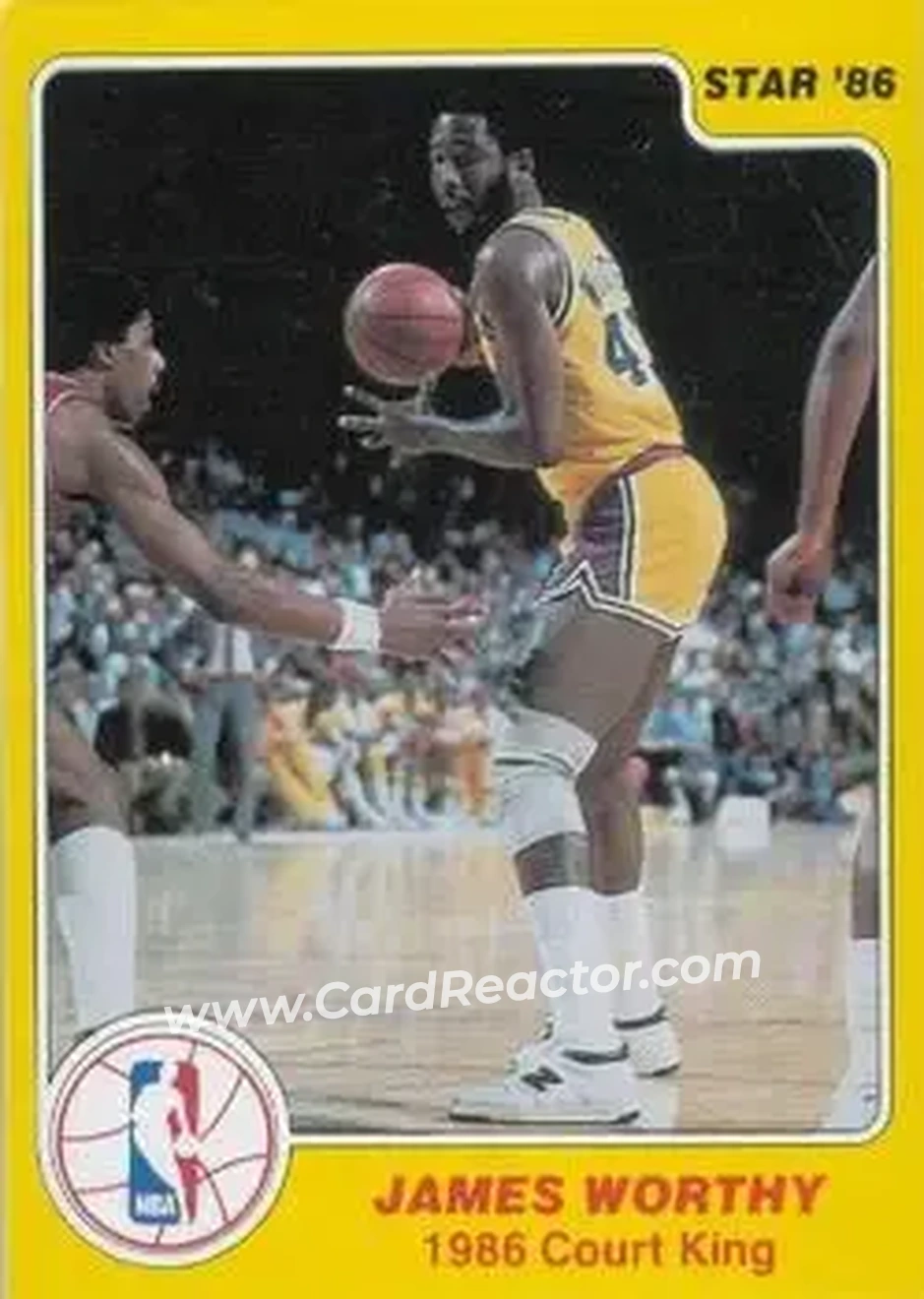 1986 Star Court Kings #33 - James Worthy - Los Angeles Lakers - Front