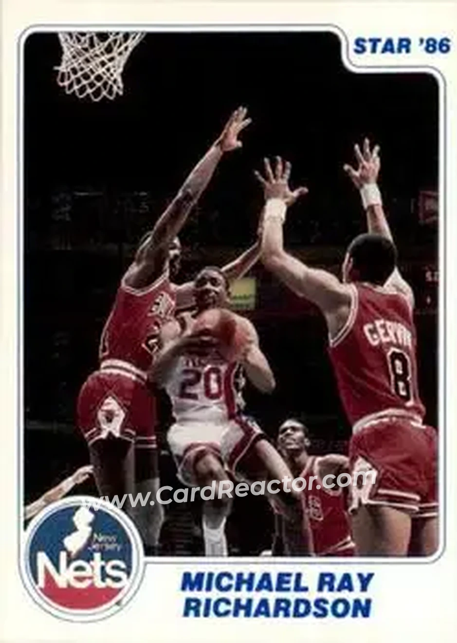 1985-86 Star #65 - Micheal Ray Richardson - New Jersey Nets - Front