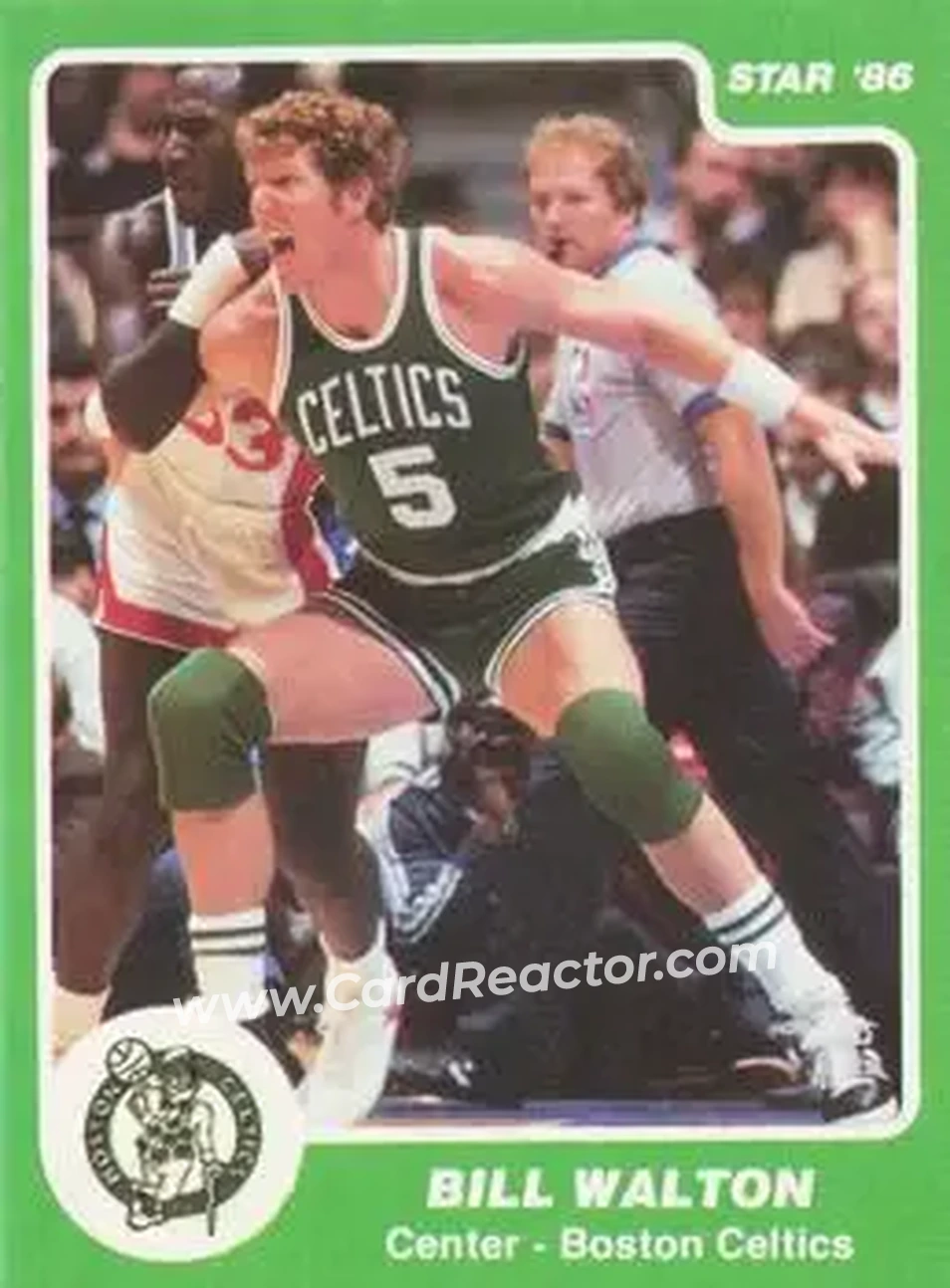 1985-86 Star #101 - Bill Walton - Boston Celtics - Front