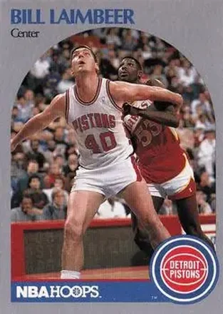 1990-91 Hoops #108 - Bill Laimbeer - Detroit Pistons