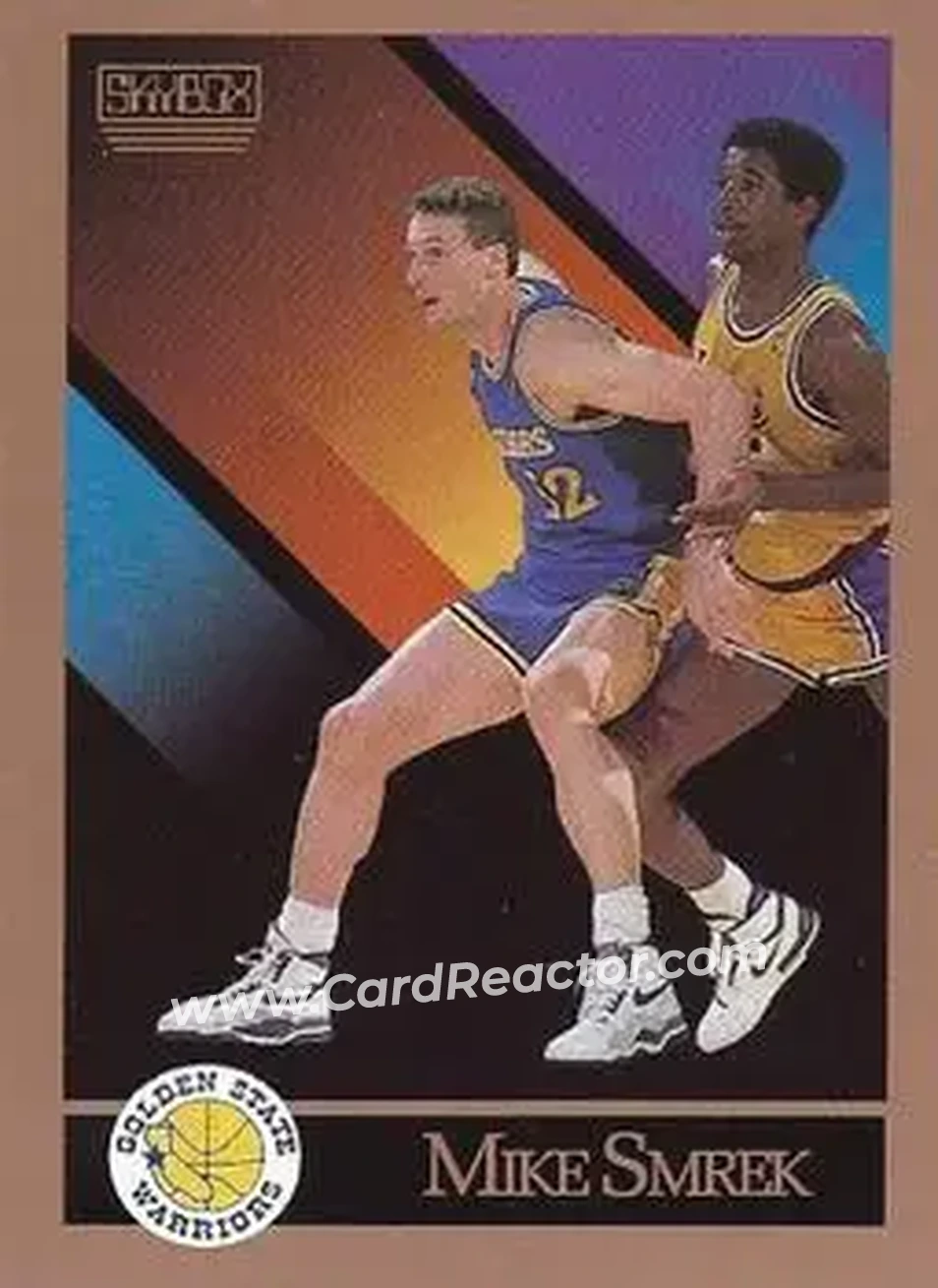 1990-91 SkyBox #101 - Mike Smrek - Golden State Warriors - Front