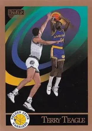 1990-91 SkyBox #102 - Terry Teagle - Golden State Warriors