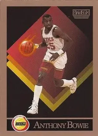 1990-91 SkyBox #105 - Anthony Bowie - Houston Rockets