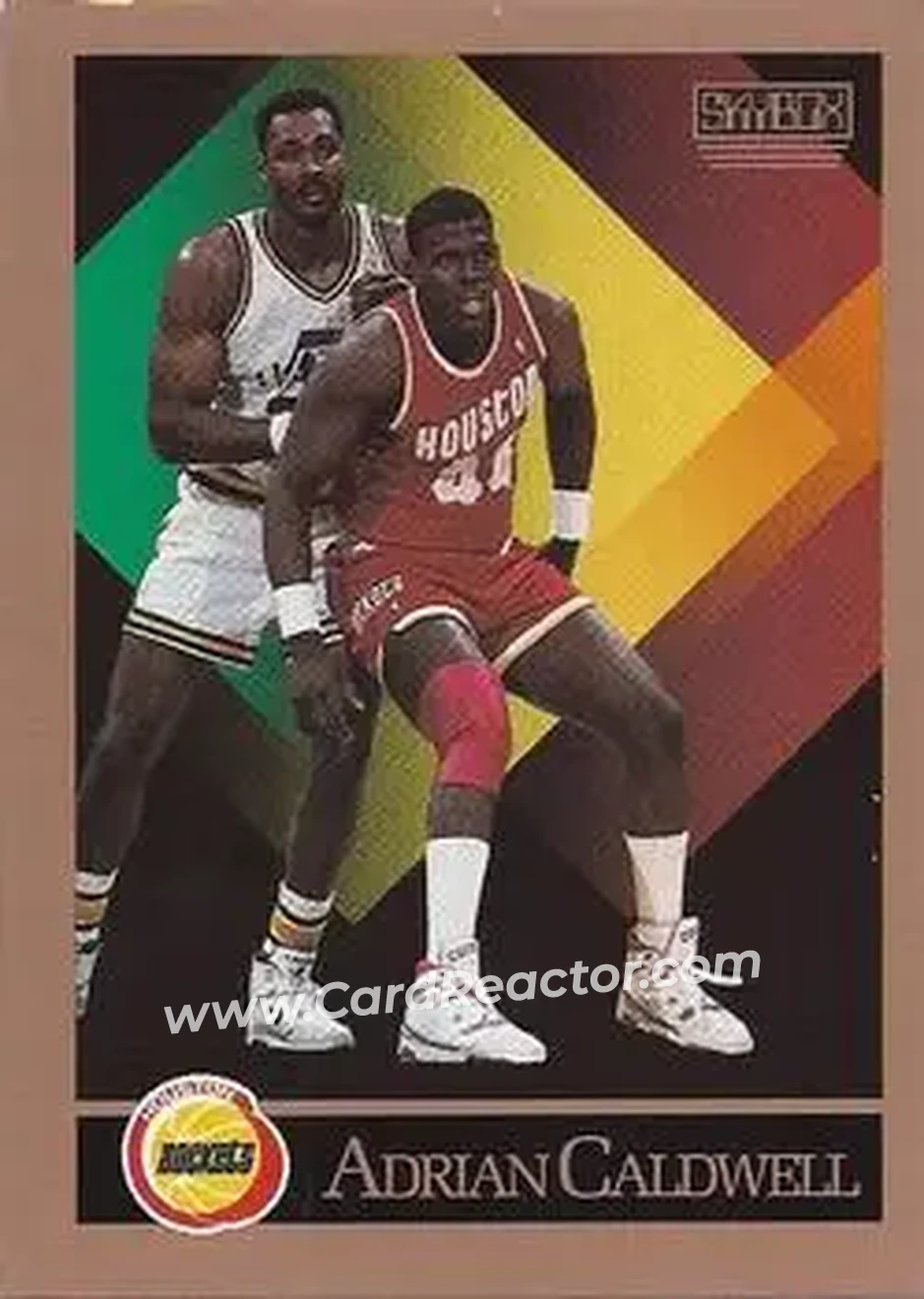 1990-91 SkyBox #106 - Adrian Caldwell - Houston Rockets - Front