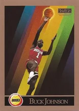 1990-91 SkyBox #108 - Buck Johnson - Houston Rockets