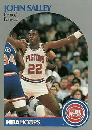 1990-91 Hoops #110 - John Salley - Detroit Pistons