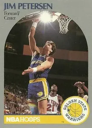 1990-91 Hoops #117 - Jim Petersen - Golden State Warriors