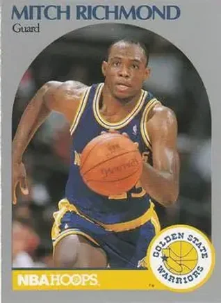 1990-91 Hoops #118 - Mitch Richmond - Golden State Warriors