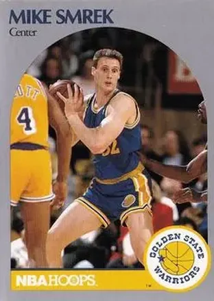 1990-91 Hoops #119 - Mike Smrek - Golden State Warriors