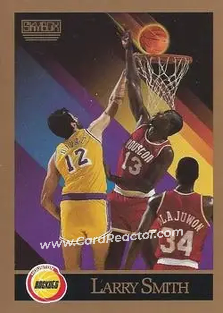 1990-91 SkyBox #111 - Larry Smith - Houston Rockets - Front