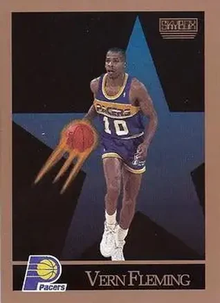 1990-91 SkyBox #114 - Vern Fleming - Indiana Pacers