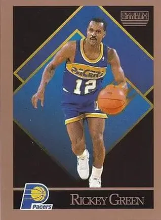 1990-91 SkyBox #115 - Rickey Green - Indiana Pacers