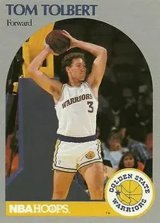 1990-91 Hoops #121 - Tom Tolbert - Golden State Warriors