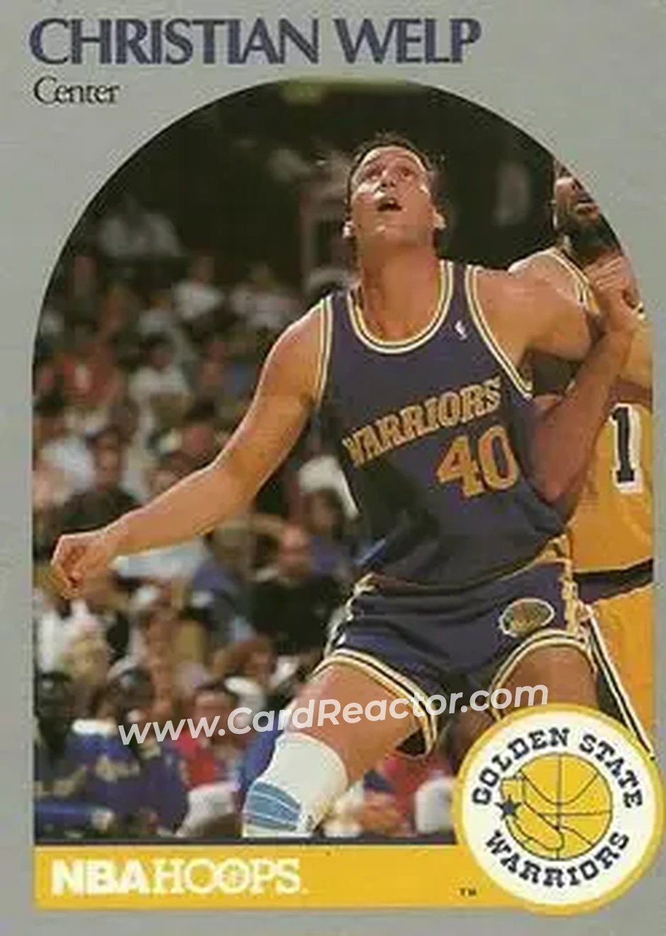 1990-91 Hoops #122 - Chris Welp - Golden State Warriors - Front