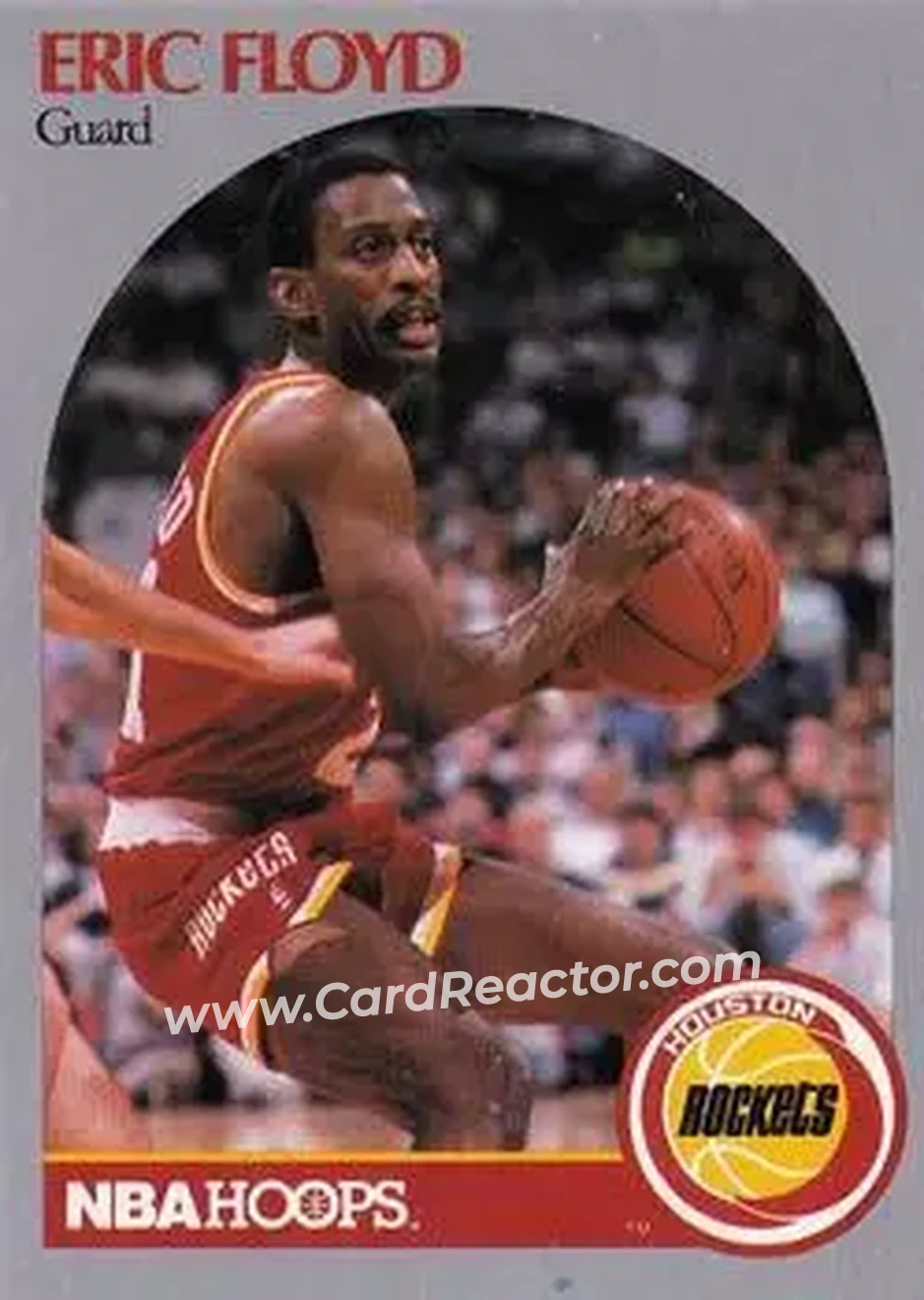 1990-91 Hoops #124 - Sleepy Floyd - Houston Rockets - Front