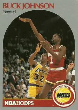 1990-91 Hoops #125 - Buck Johnson - Houston Rockets