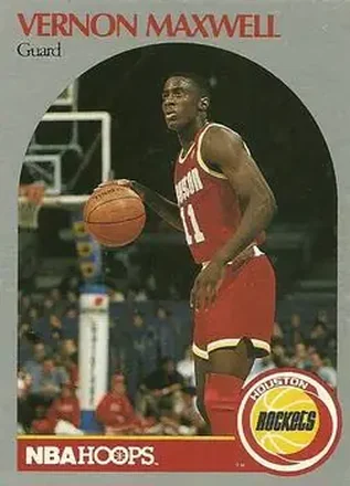 1990-91 Hoops #126 - Vernon Maxwell - Houston Rockets