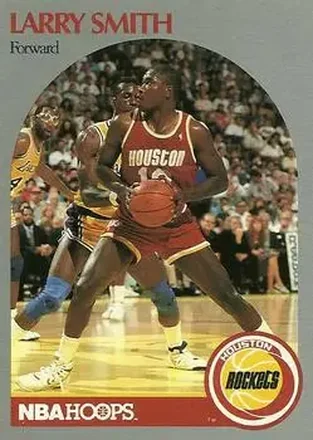 1990-91 Hoops #128 - Larry Smith - Houston Rockets
