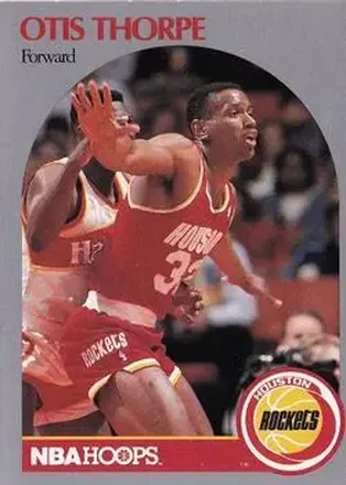 1990-91 Hoops #129 - Otis Thorpe - Houston Rockets