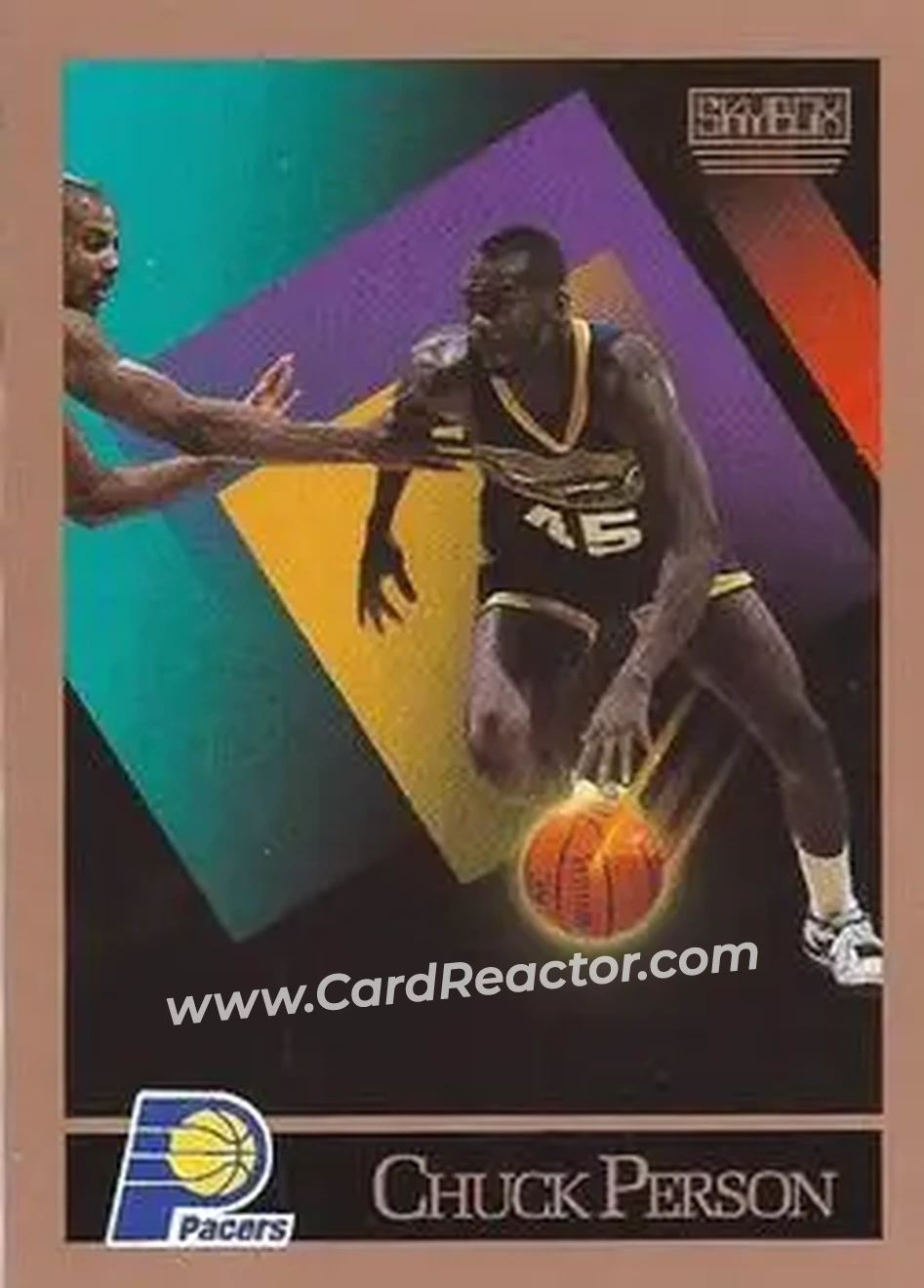 1990-91 SkyBox #119 - Chuck Person - Indiana Pacers - Front