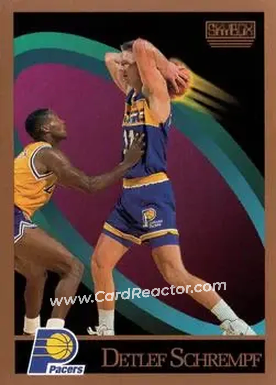 1990-91 SkyBox #121 - Detlef Schrempf - Indiana Pacers - Front