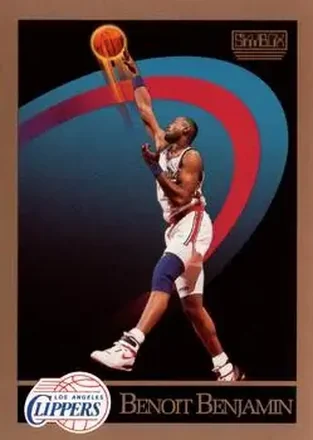 1990-91 SkyBox #124 - Benoit Benjamin - Los Angeles Clippers