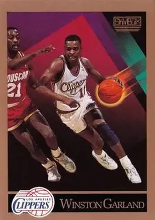 1990-91 SkyBox #125 - Winston Garland - Los Angeles Clippers