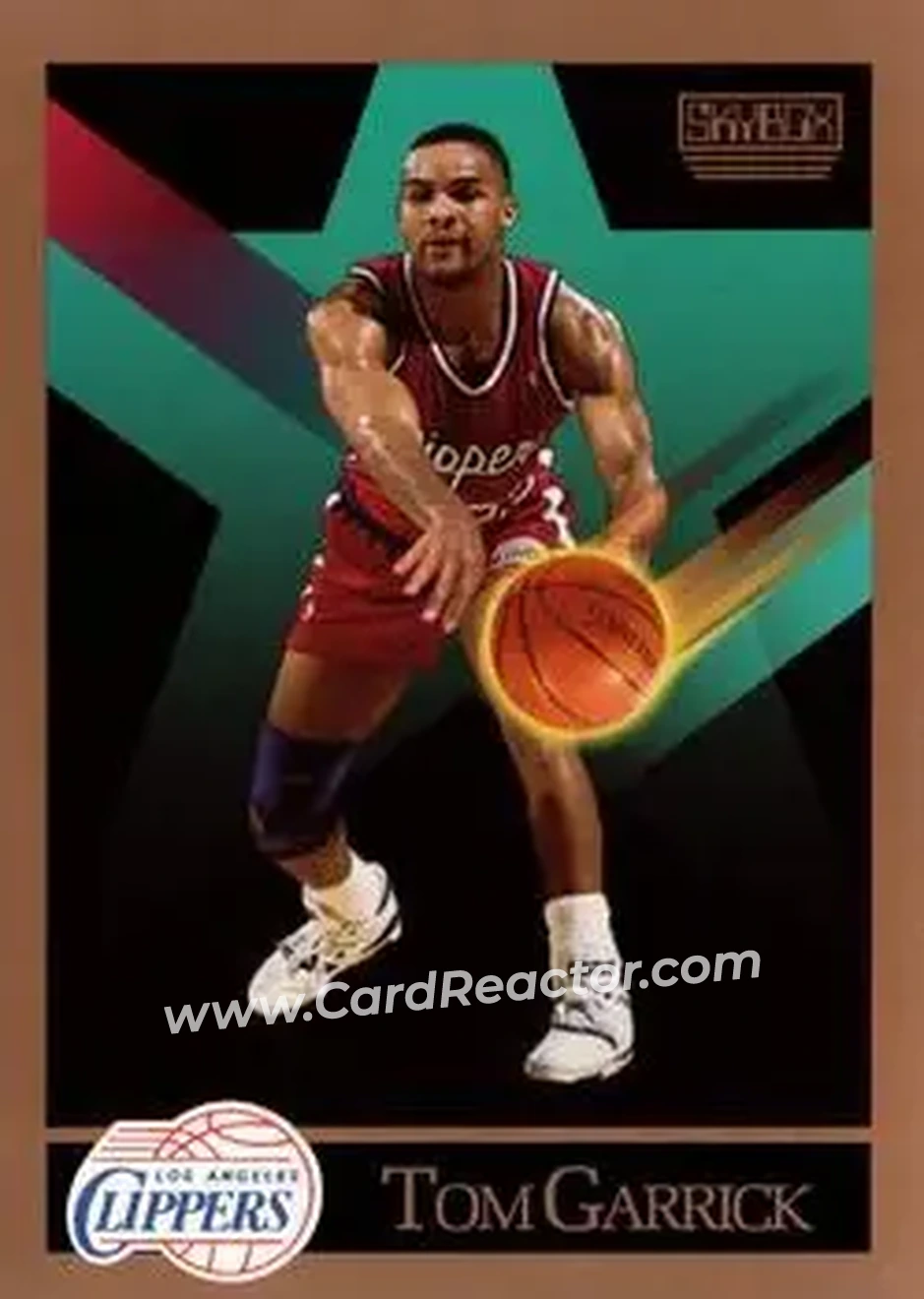 1990-91 SkyBox #126 - Tom Garrick - Los Angeles Clippers - Front