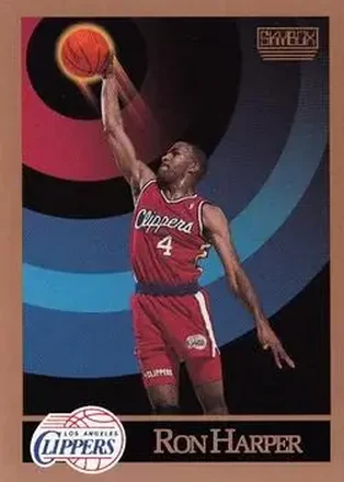 1990-91 SkyBox #128 - Ron Harper - Los Angeles Clippers
