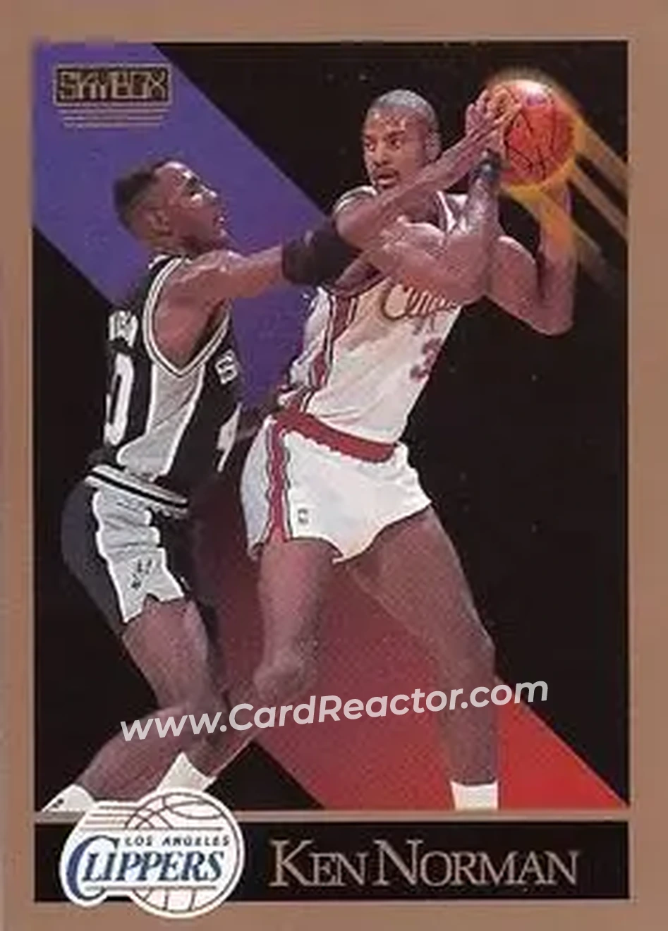 1990-91 SkyBox #131 - Ken Norman - Los Angeles Clippers - Front