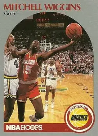 1990-91 Hoops #130 - Mitchell Wiggins - Houston Rockets